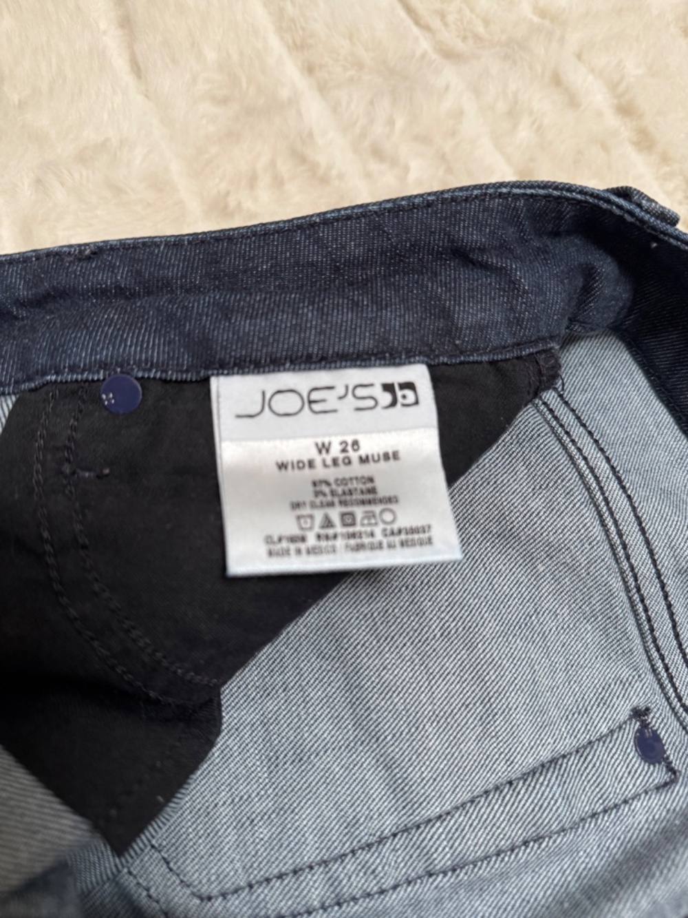 Joe’s Jeans Wide Leg Muse Dark Wash Jeans | Size 26 - Picture 8 of 8